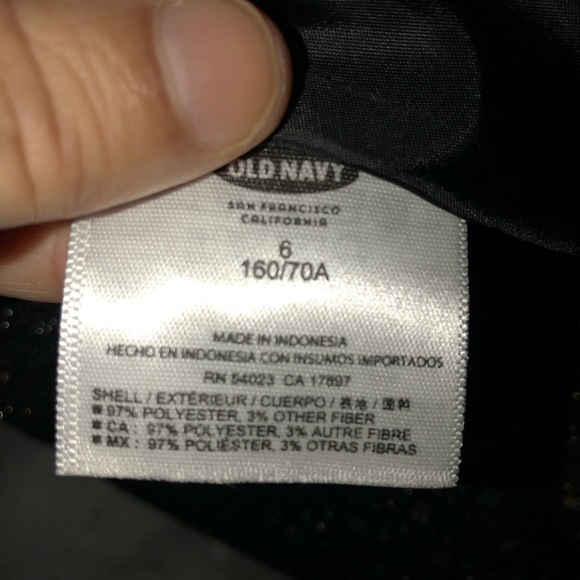 Old Navy Skirt Black with Metallic Design Chic - Picture 6 of 11